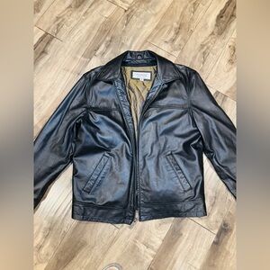 J. JULIAN WILSON Black Leather Jacket